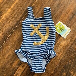 NWT Flap Happy Ruffle Baby Swim Suit Size 2